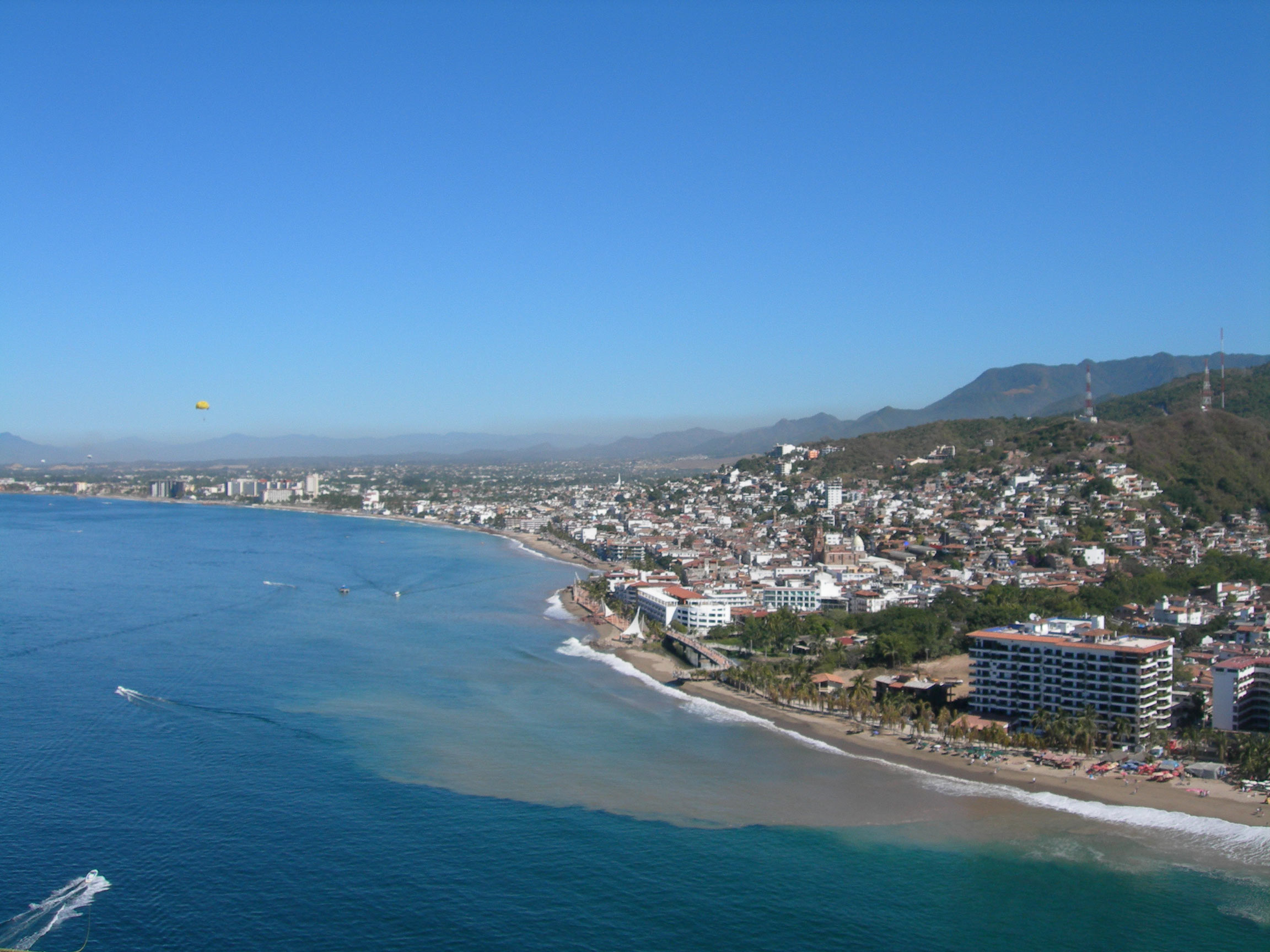 Vista panorámica de la ciudad de Puerto Vallarta.