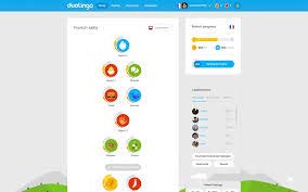 Aplicación de enseñanza de idiomas Duolingo