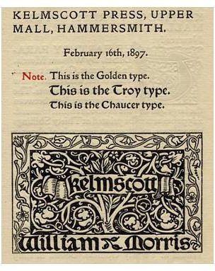 Sello de la imprenta Kelmscott de William Morris
