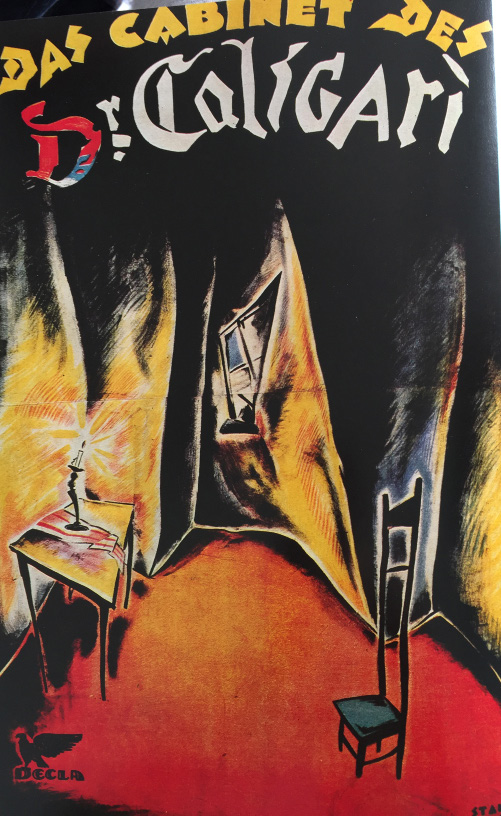  Afiche a color del film El gabinete del Dr. Caligari